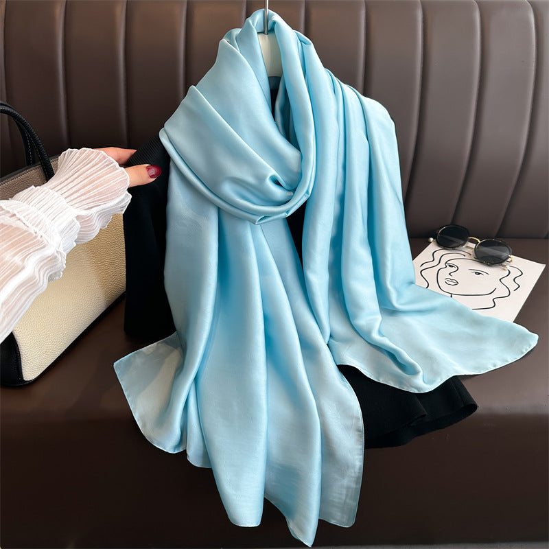 Pure Color Simple Long Scarves