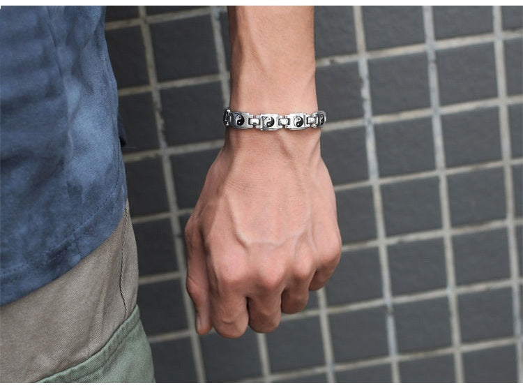 Tai Chi Titanium Steel Bracelet Jewelry