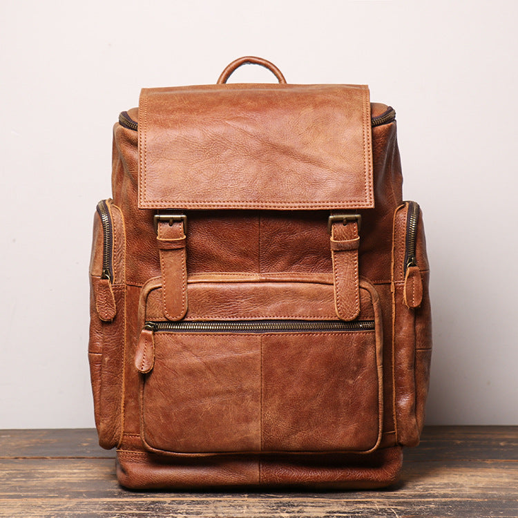 Retro Genuine Leather Backpack