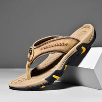 Genuine Leather Flip Flops