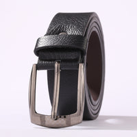 Mens Casual Leather Belt With A Pin Buckle For Pants