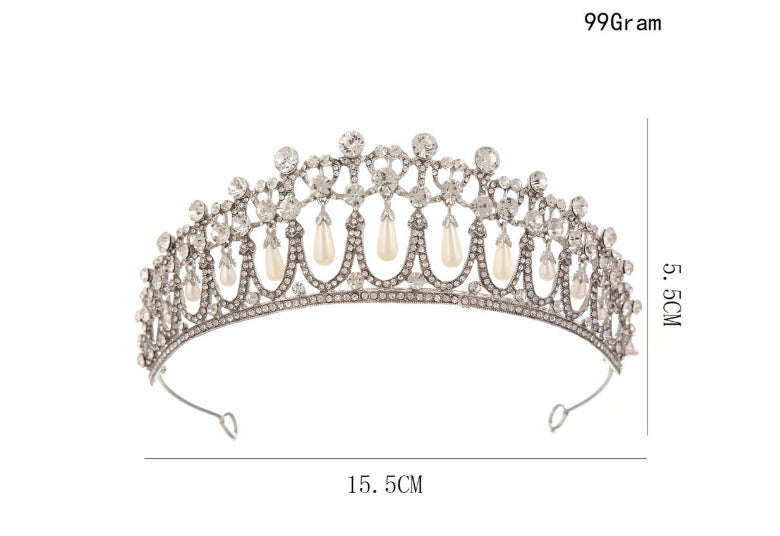 Crystal Inlaid Headband Crown