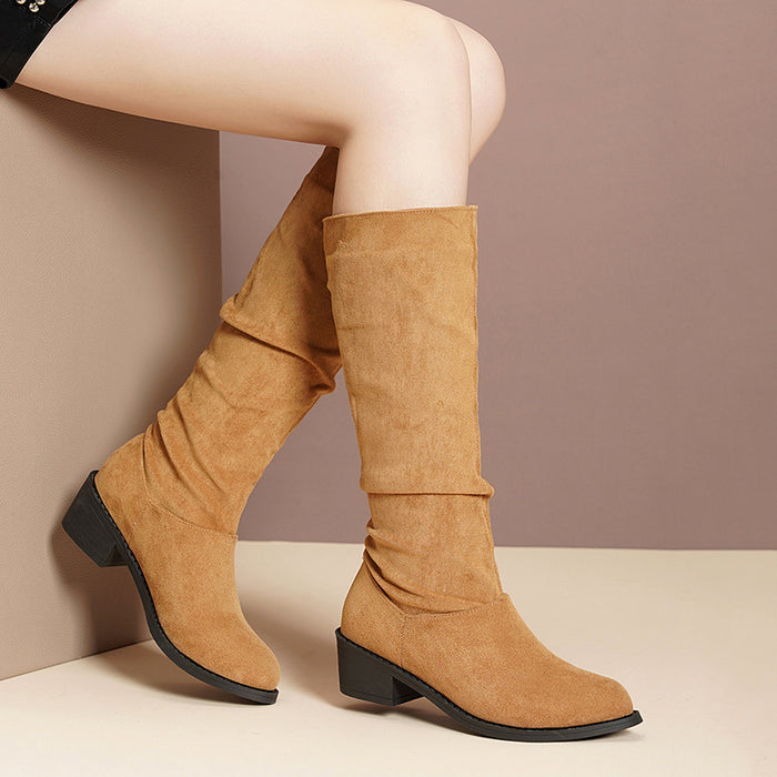 Chunky-Heel Over-the-Knee Boots