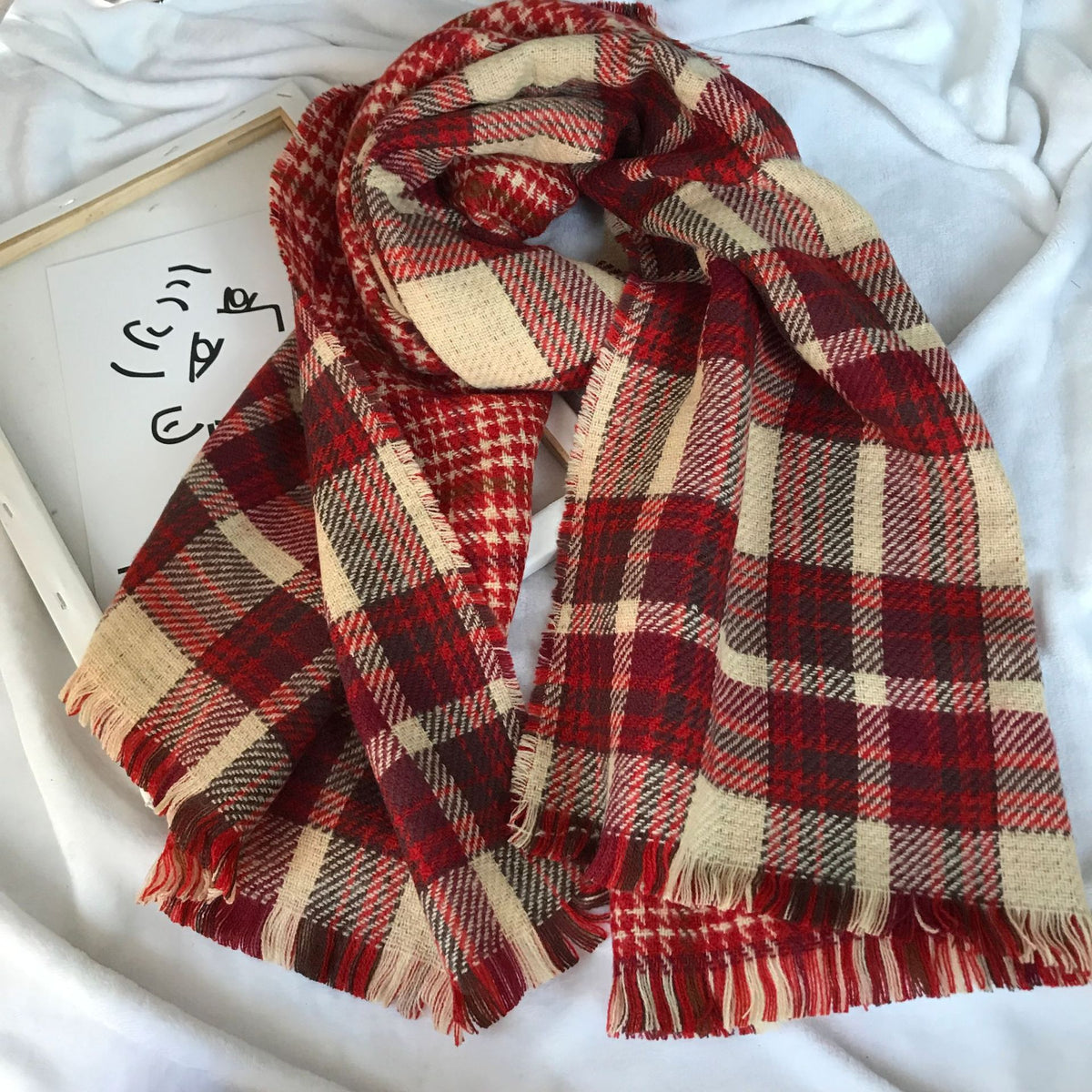 Autumn And Winter Double-sided Cashmere Scarf