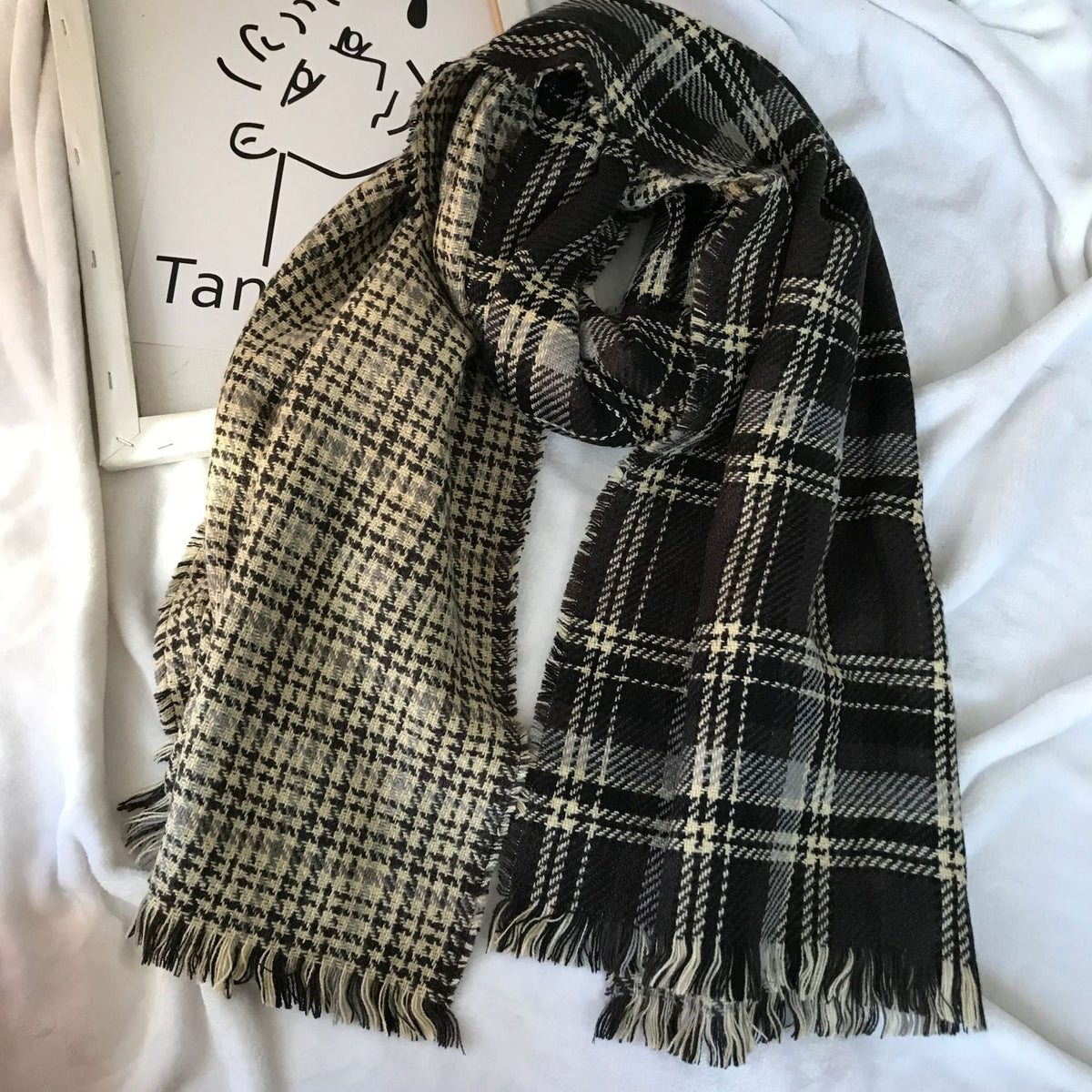 Autumn And Winter Double-sided Cashmere Scarf