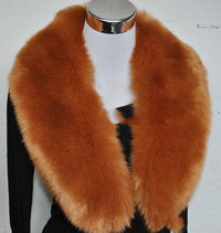 fox fur collar shawl autumn warm scarves