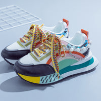 Shiny Chunky Soled Sneakers