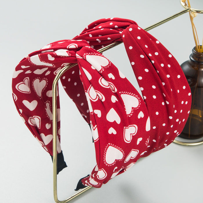 Boho Chic Fabric Print Wide Headband