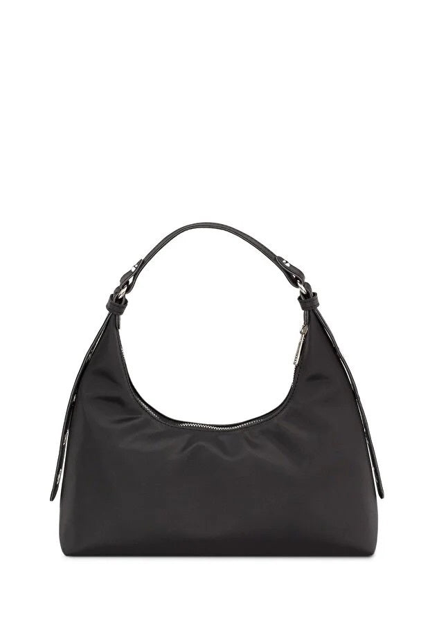 Black Baguette Shoulder Bag