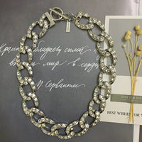 Full diamond chain necklace