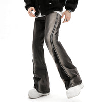 Design Zipper Straight-leg Trousers