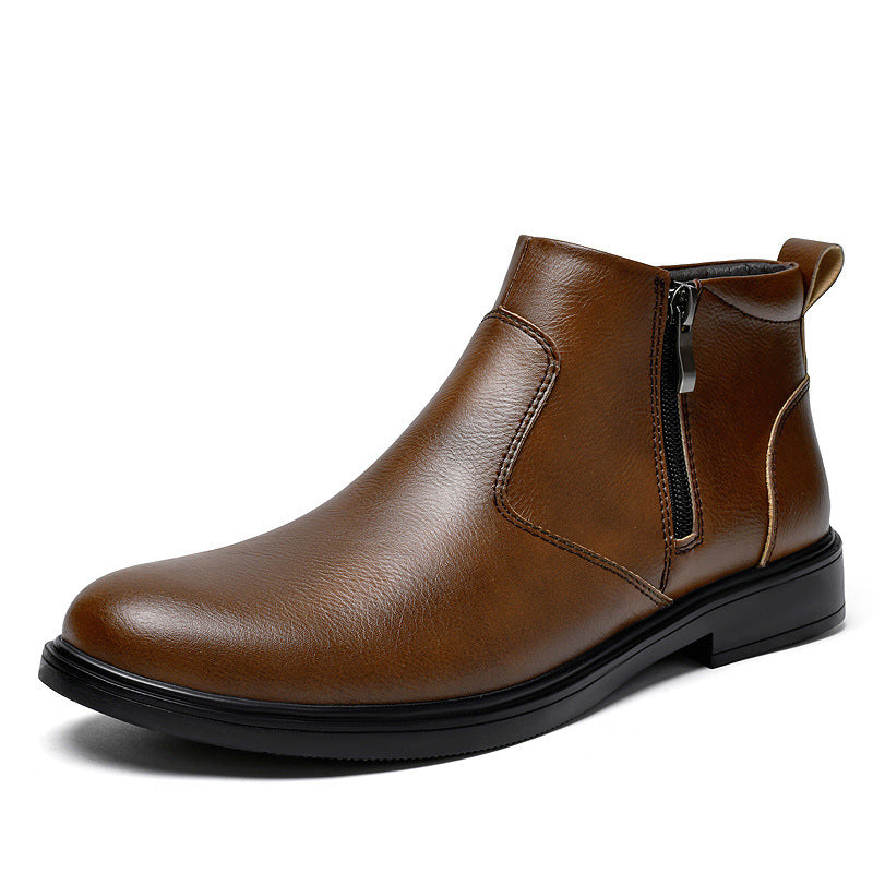 Cowhide Leather Martin Boots