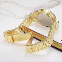 Crystal Quartz Analog Wrist Watch