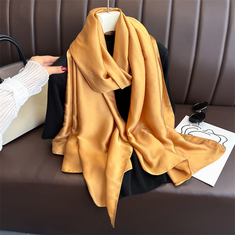 Pure Color Simple Long Scarves