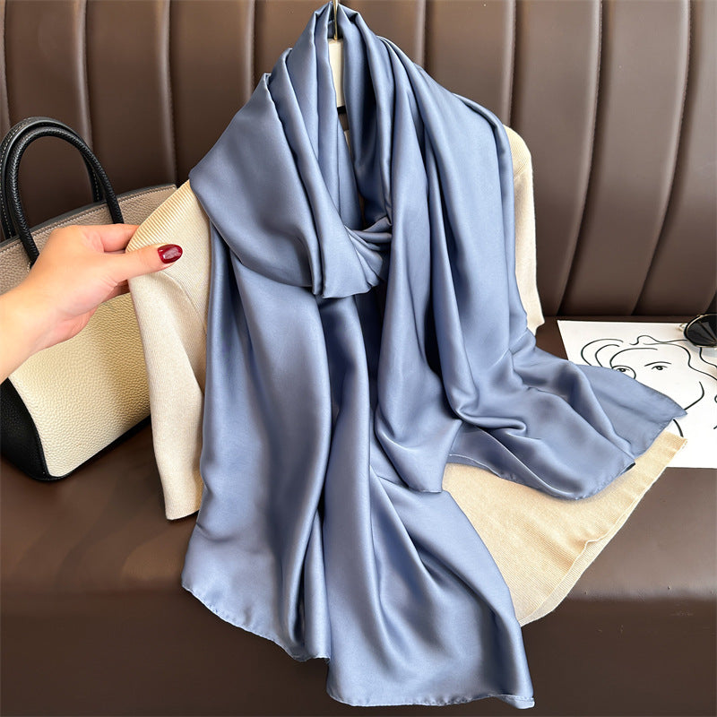 Pure Color Simple Long Scarves