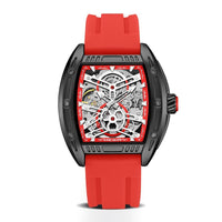Wine Barrel Type Mechanical Watch Silicone Tape
