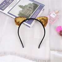 Sequined Cat Ear Headband