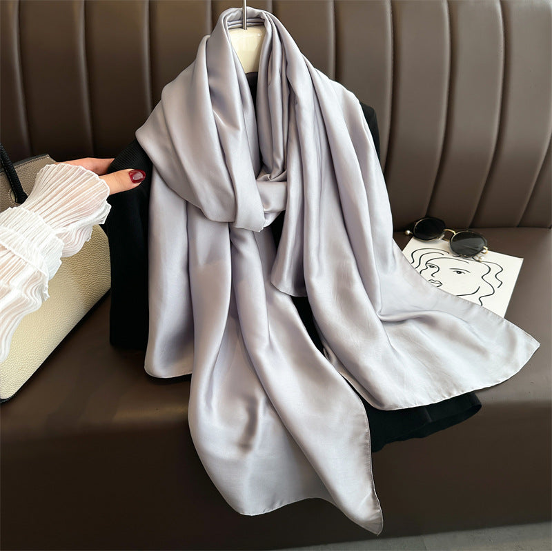 Pure Color Simple Long Scarves