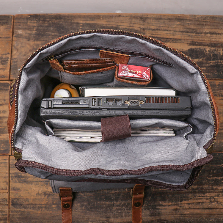 Retro Genuine Leather Backpack