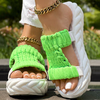 Summer Braided Knit Hollow Open Toe Sandals