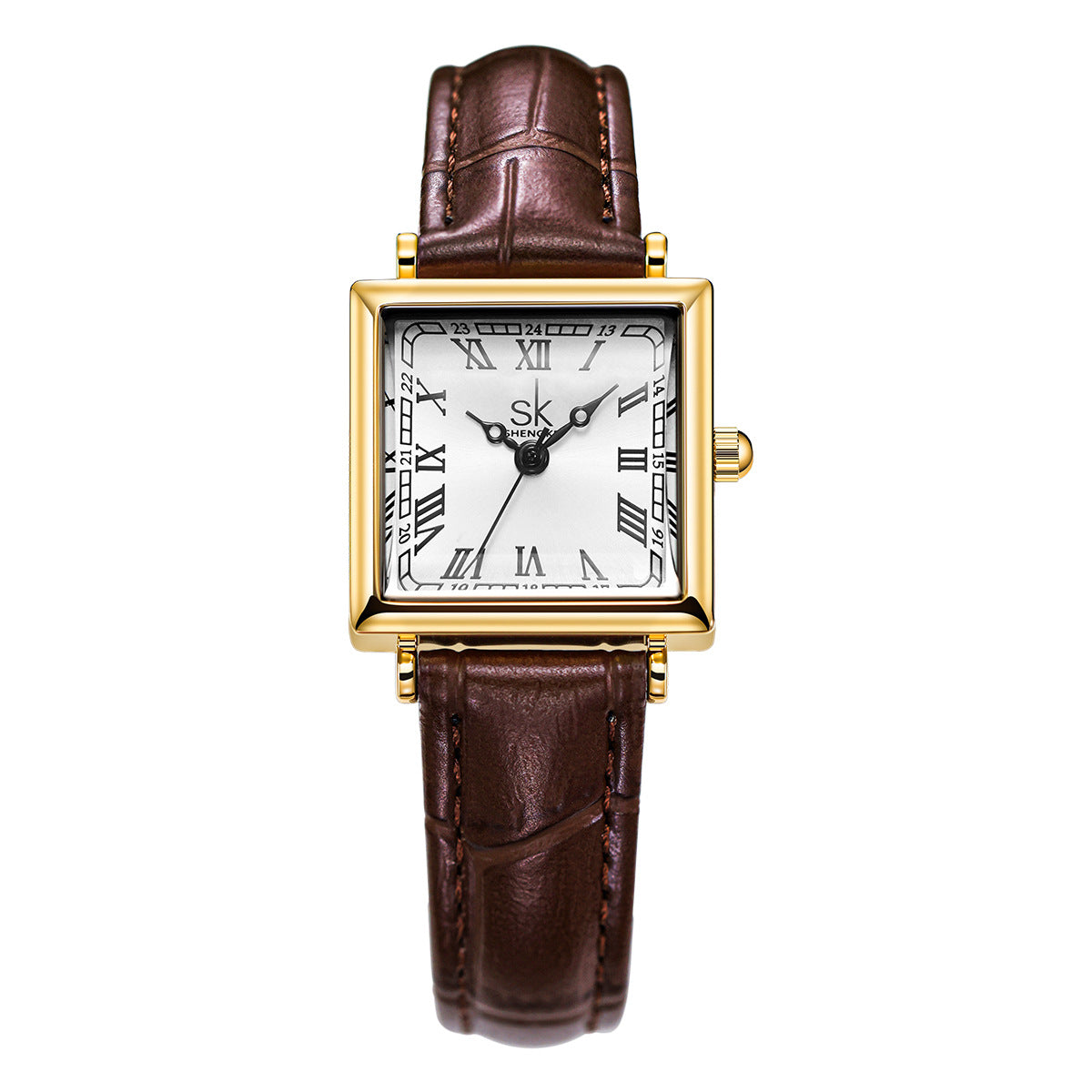 Watch With A Retro-style Small Square Face