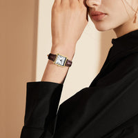 Watch With A Retro-style Small Square Face