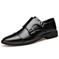 Soft-Sole Metal-Detail Slip-On Leather Shoes