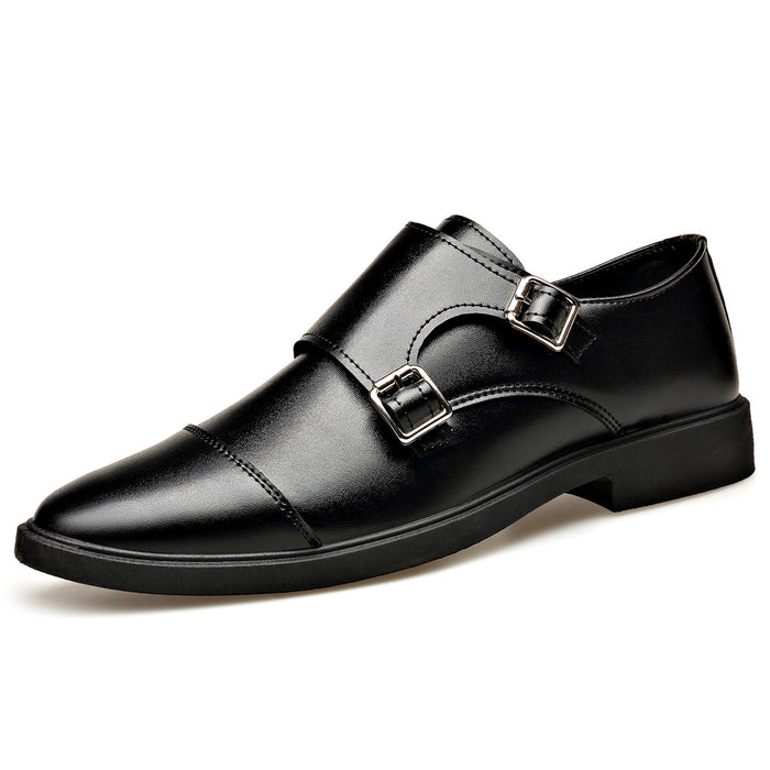 Soft-Sole Metal-Detail Slip-On Leather Shoes