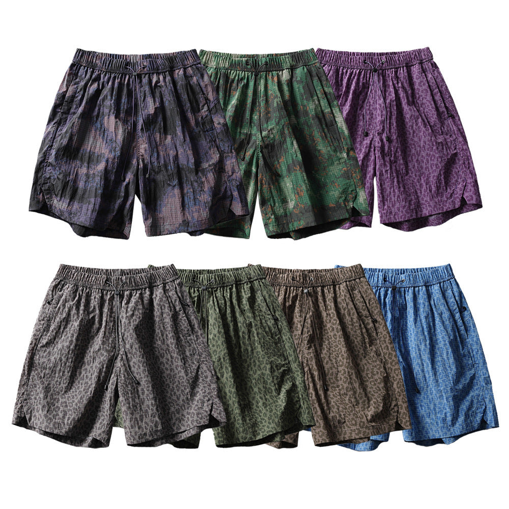 Summer Loose Leopard Print Shorts