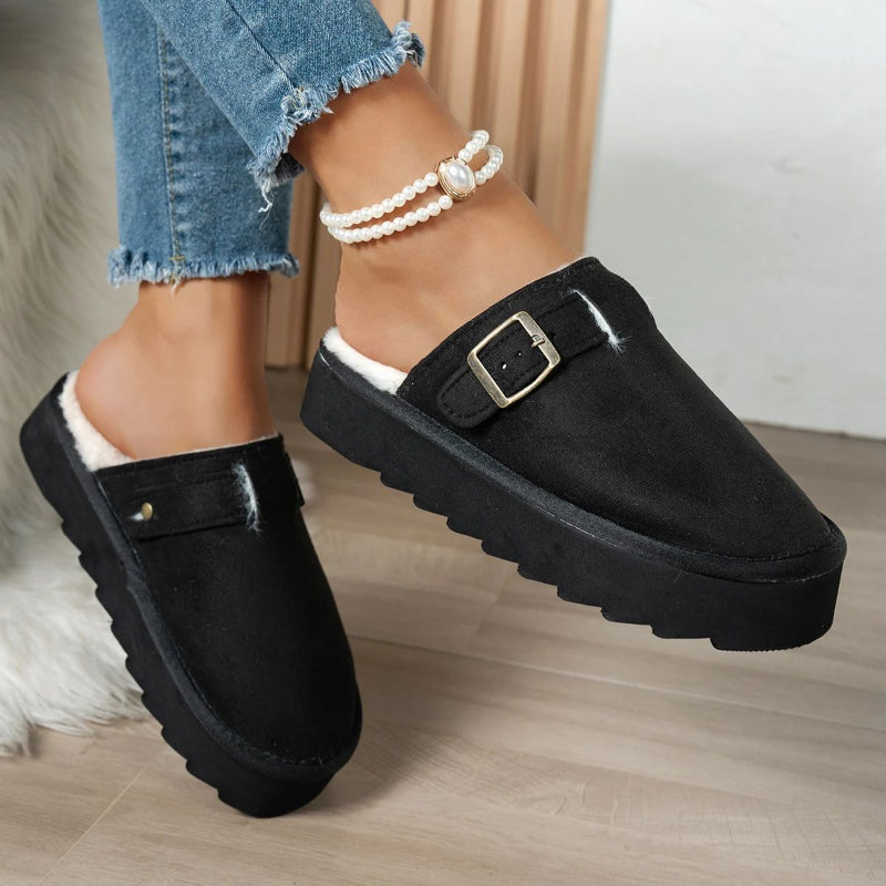 Winter Plush-Lined Slippers