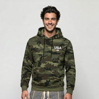 Mens Stylish Thicker Casual Camo Hoodie