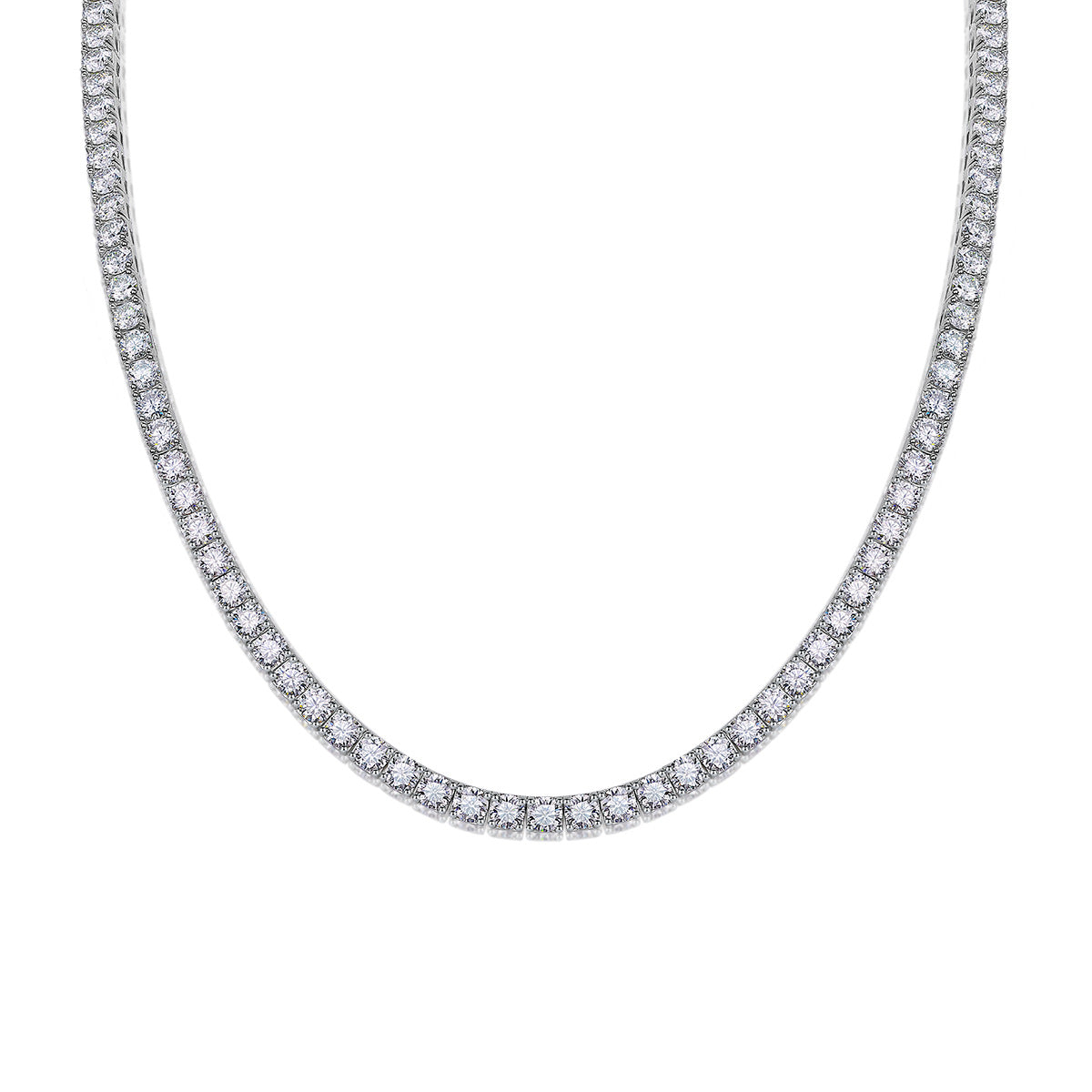 Silver Moissanite Necklace