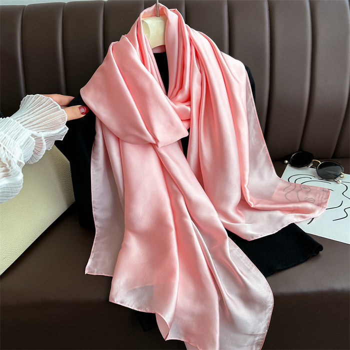 Pure Color Simple Long Scarves