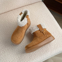 Retro Warm Fuzzy Cotton Shoes