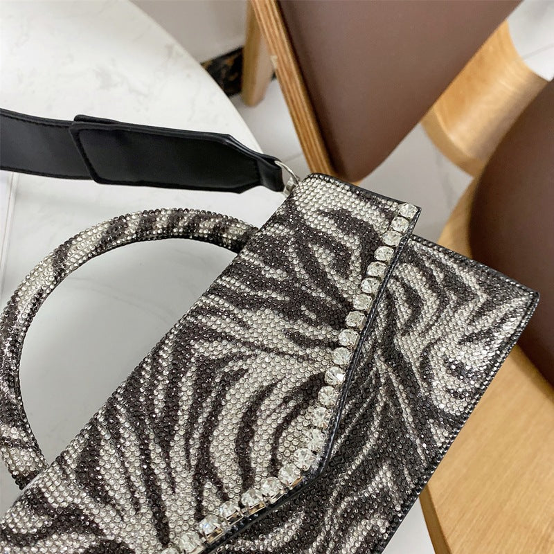Luxury Leopard Diamonds Handbags