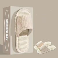 Indoor Cotton & Linen Flip-Flops