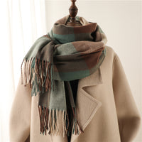 Thickened Warm Plaid Scarves