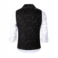 Double-Breasted Chain-Attached Suit Vest