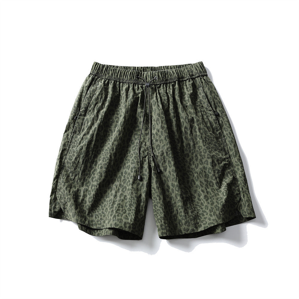 Summer Loose Leopard Print Shorts