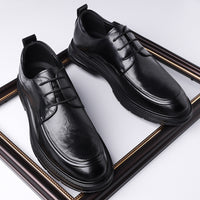 Business Formal Brown Lace-up Leather Shoes