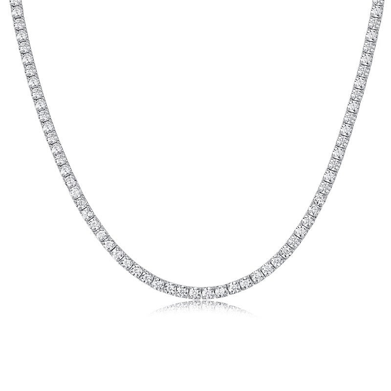 Silver Moissanite Necklace