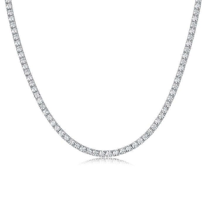Silver Moissanite Necklace