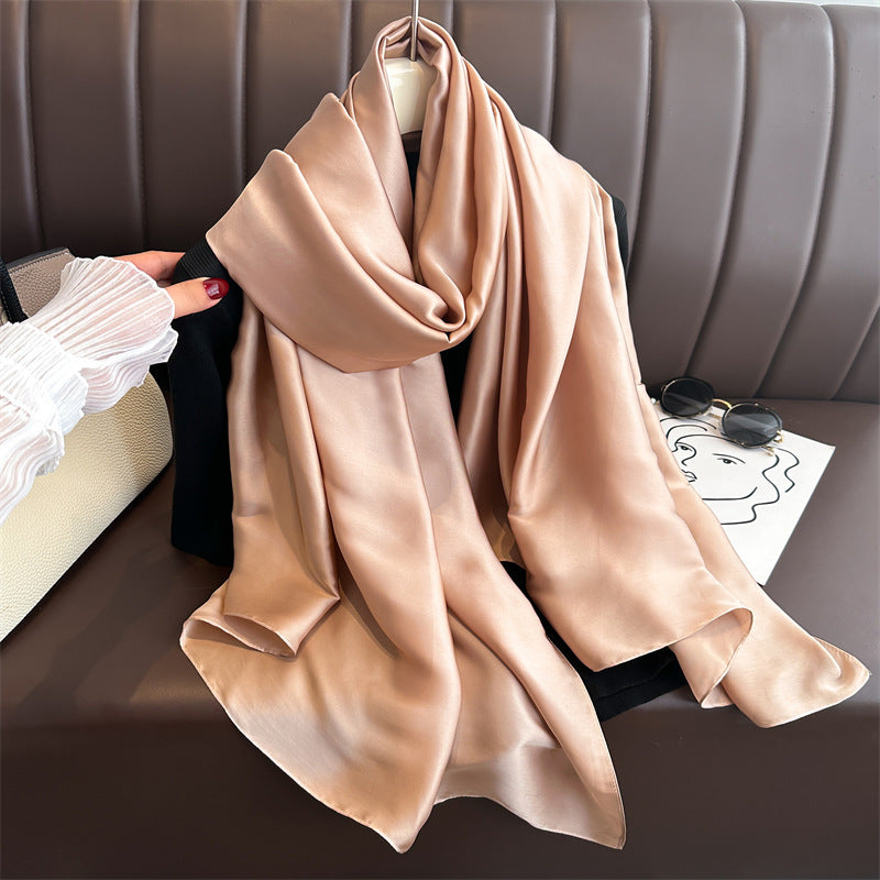 Pure Color Simple Long Scarves