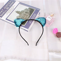 Sequined Cat Ear Headband