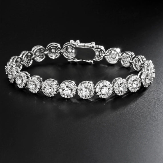 Luxury Full Inlaid Zircon Bracelet