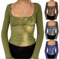 Floral Lace Solid Color Top