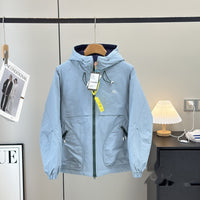 Mountain-style Quilted Hooded Jacket