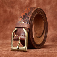 Retro Personality Trend Carved All-matching Jeans Belt