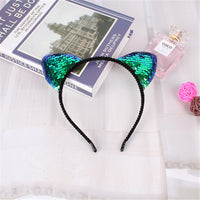 Sequined Cat Ear Headband