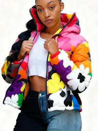 Cute Short Warm Coats - Colorful Parkas